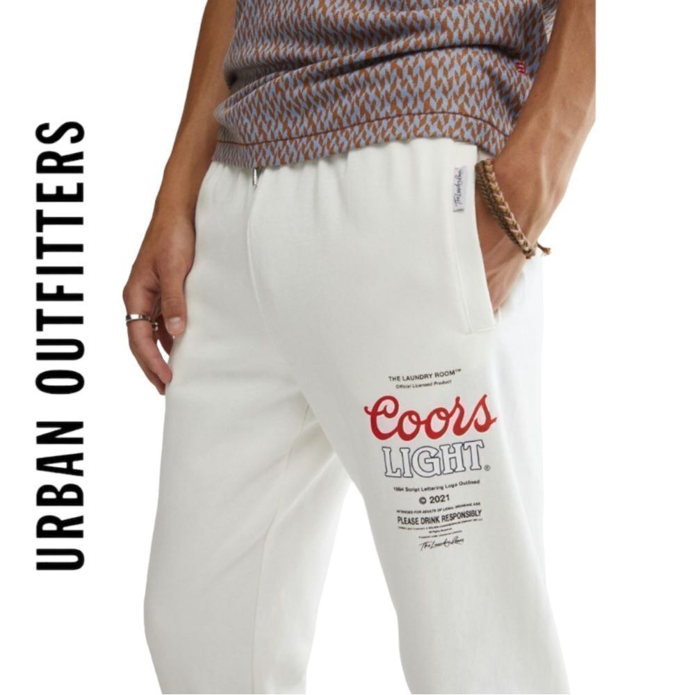 NEW The Laundry Room X Coors Light Logo Sweatpants M L